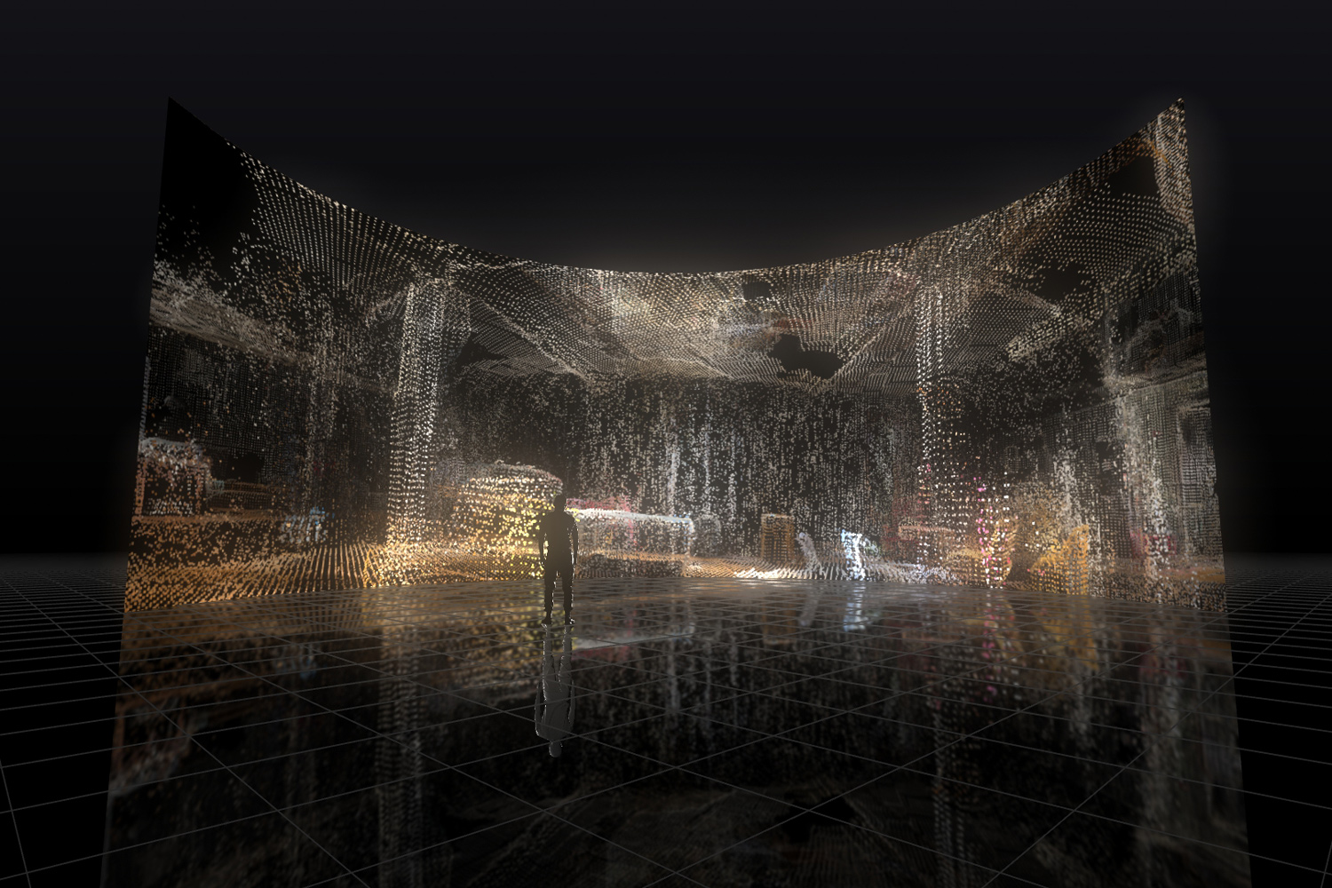 Echoes of Archs immersive screen